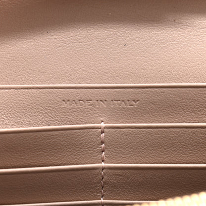 Saint Laurent Calfskin Crocodile Embossed Monogram Chain Wallet Rose Antic 7 of 10