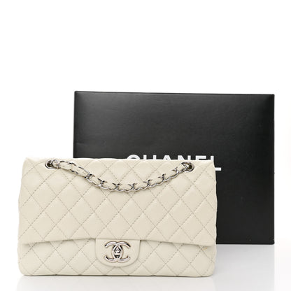 Chanel Washed Caviar Quilted Medium Double Flap White 12 of 12
