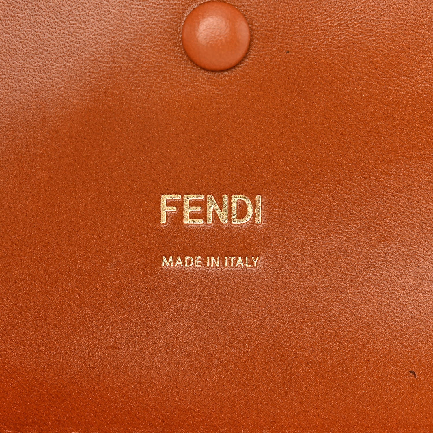 Fendi Canvas Cuoio Agata FF Ajour Embroidered Baguette Ciclamino Cuoio 6 of 13