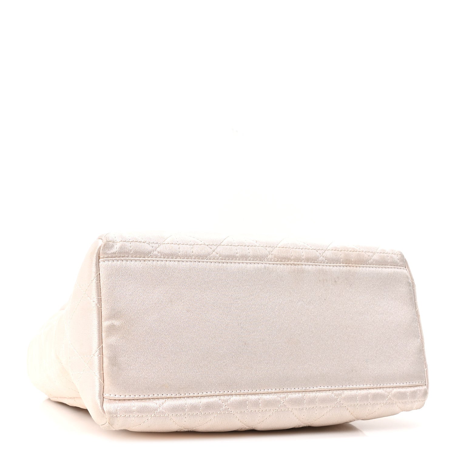 Christian Dior Metallic Nylon Cannage Medium Lady Dior White 4 of 9