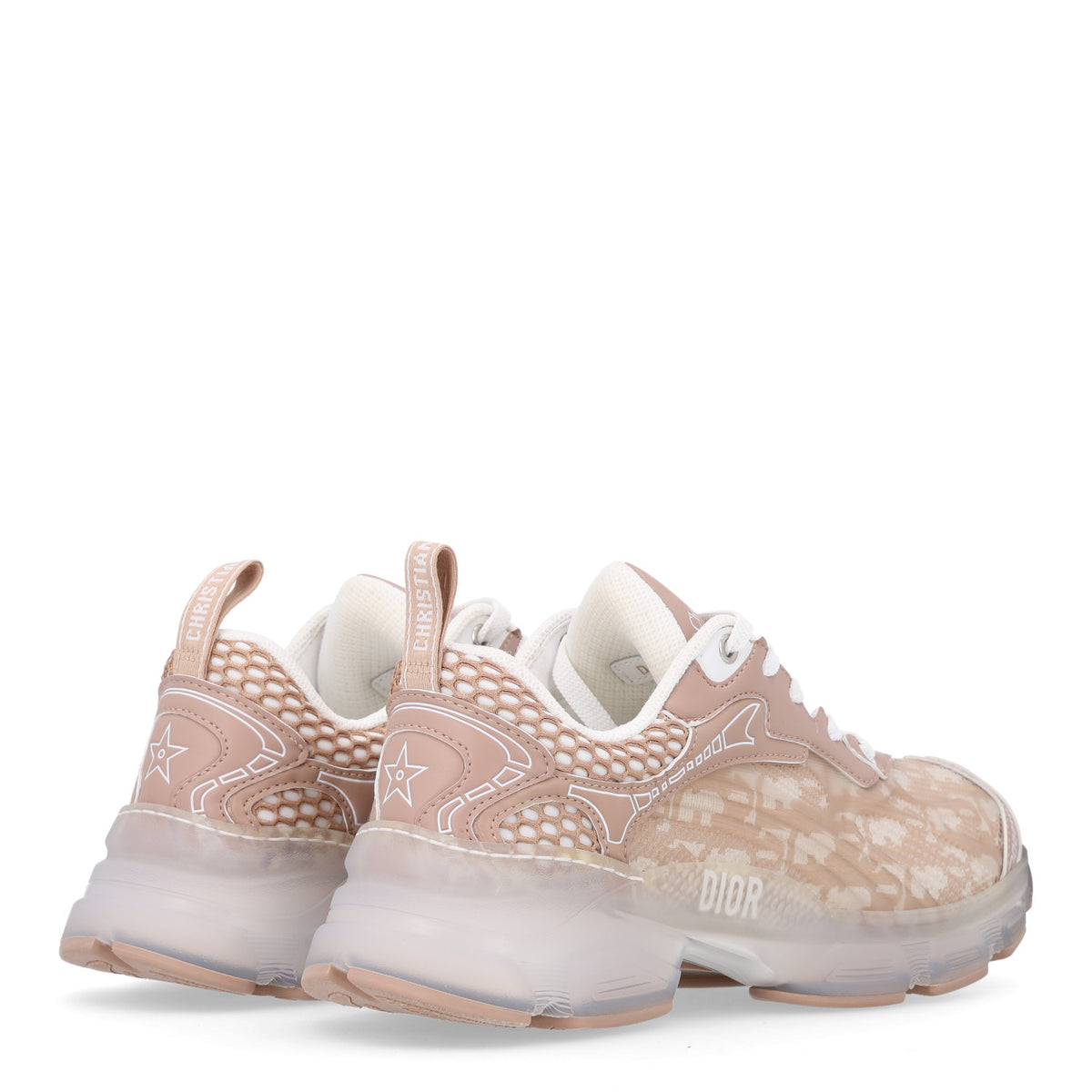 Christian Dior Technical Fabric Rubber Oblique Dior Vibe Sneakers 37 White Nude 5 of 11