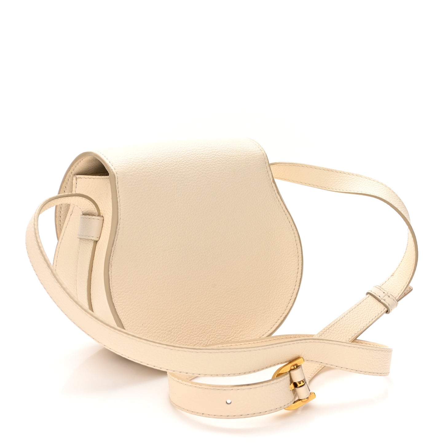 Grained Calfskin Small Marcie Saddle Bag