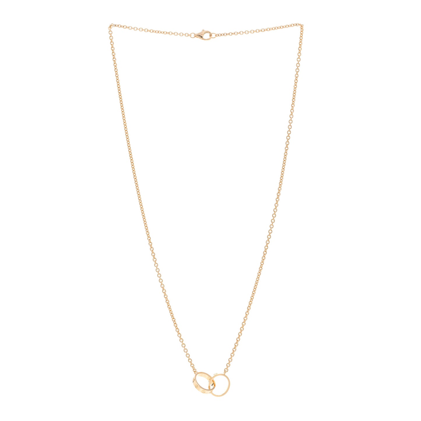 18K Yellow Gold Interlocking LOVE Necklace