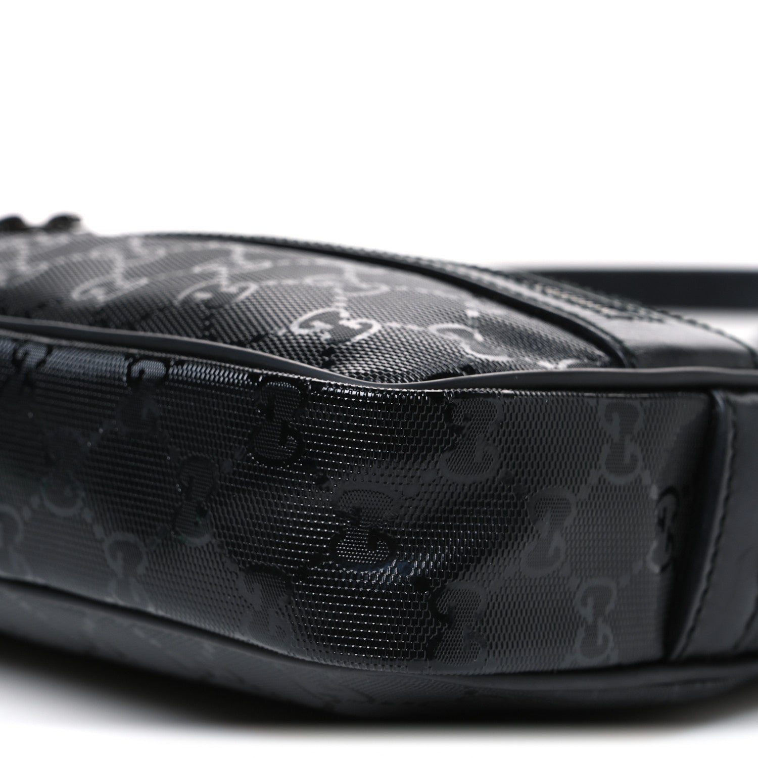 Gucci Imprime Monogram Small Shoulder Bag Black 9 of 9