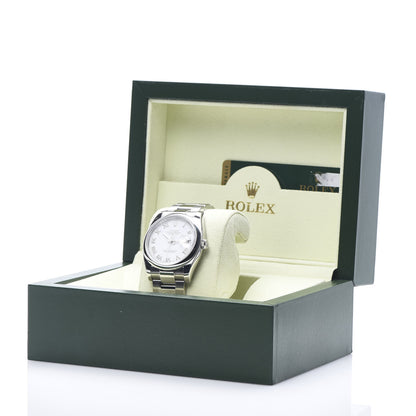 Rolex Stainless Steel 36mm Oyster Perpetual Datejust Watch White Roman 116200 6 of 6