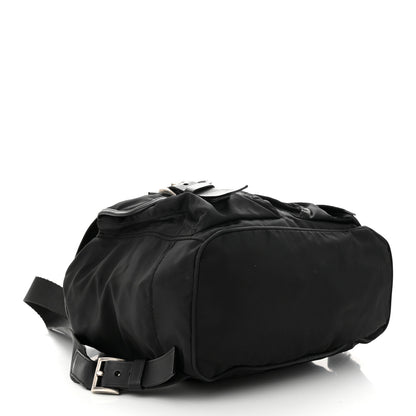 Prada Tessuto Nylon Calfskin Medium Backpack Black 4 of 12