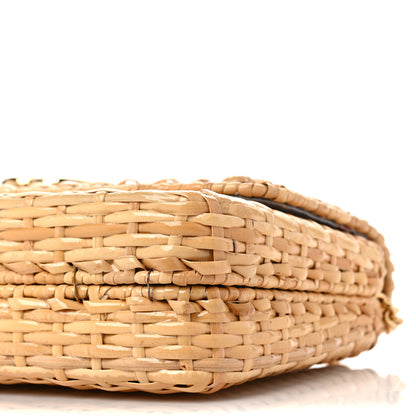 Gucci Glazed Wicker Small Cestino Shoulder Bag Natural 9 of 10