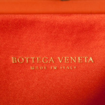 Bottega Veneta Satin Intreccio Impero Knot Clutch Orange 6 of 6