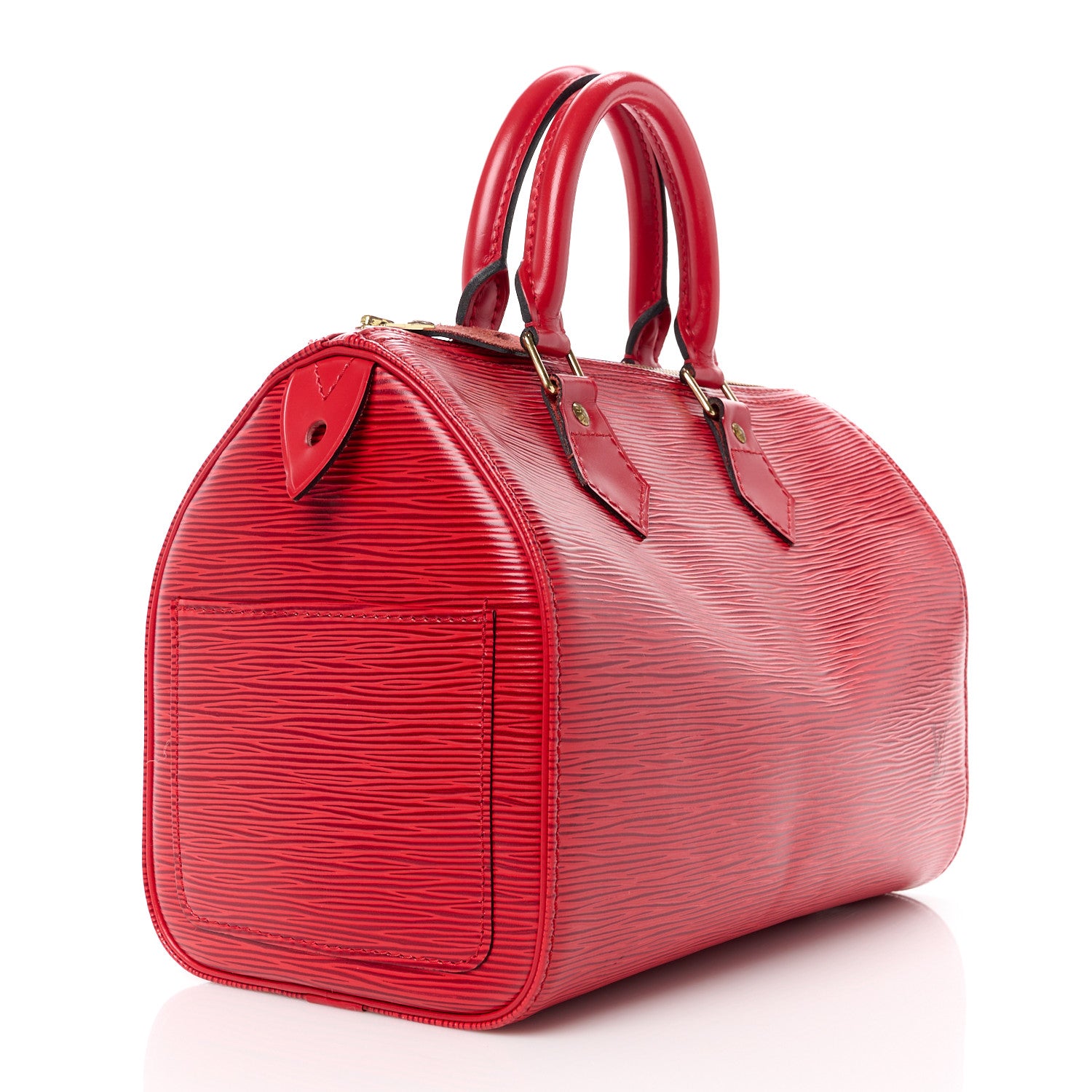 Louis Vuitton Epi Speedy 25 Castillan Red 3 of 11