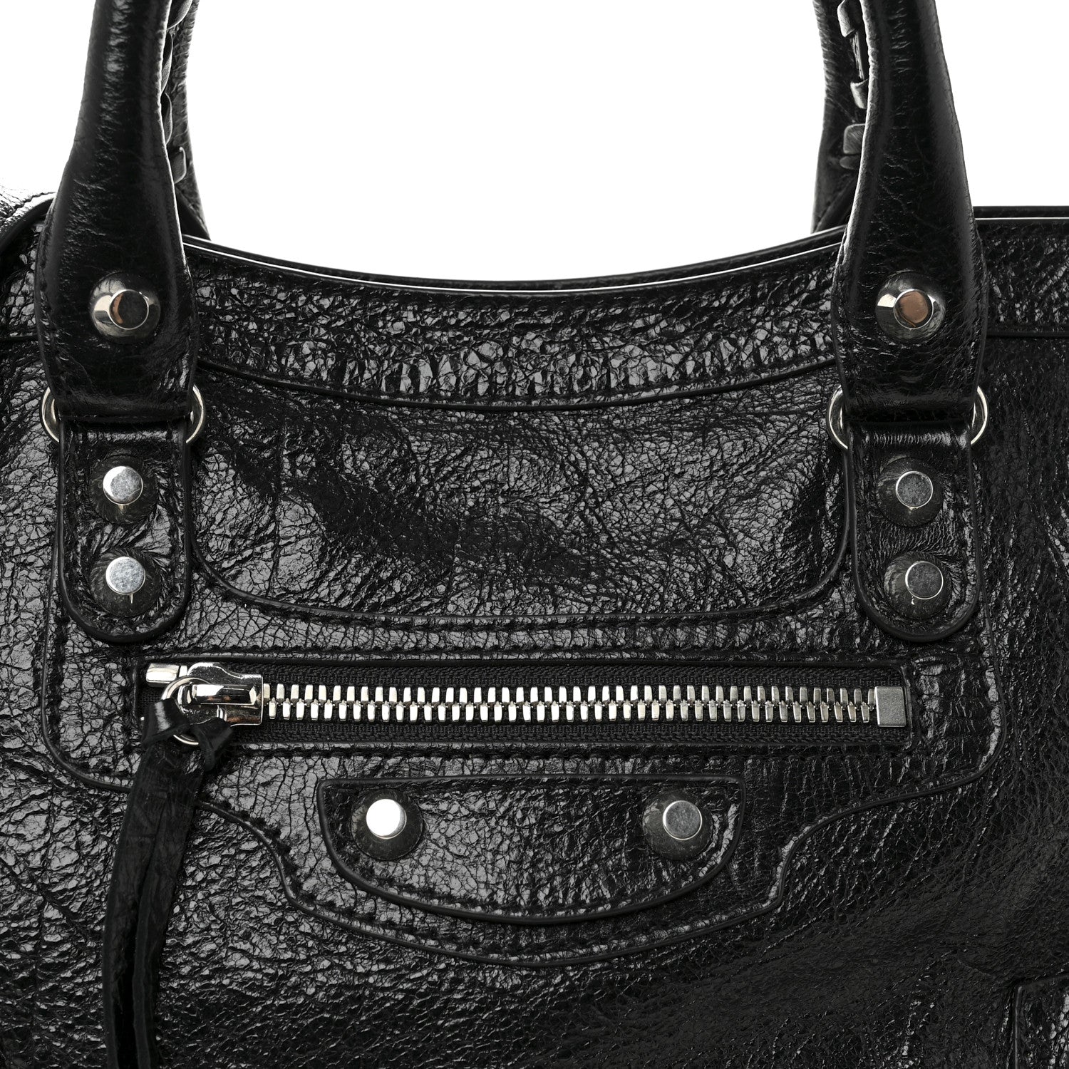 Balenciaga Agneau Arena Silver Hardware Small Le City Black 8 of 10