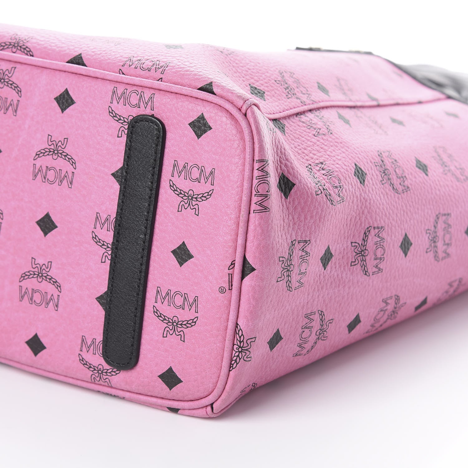 MCM Visetos Medium Liz Reversible Shopper Tote Pink 9 of 11