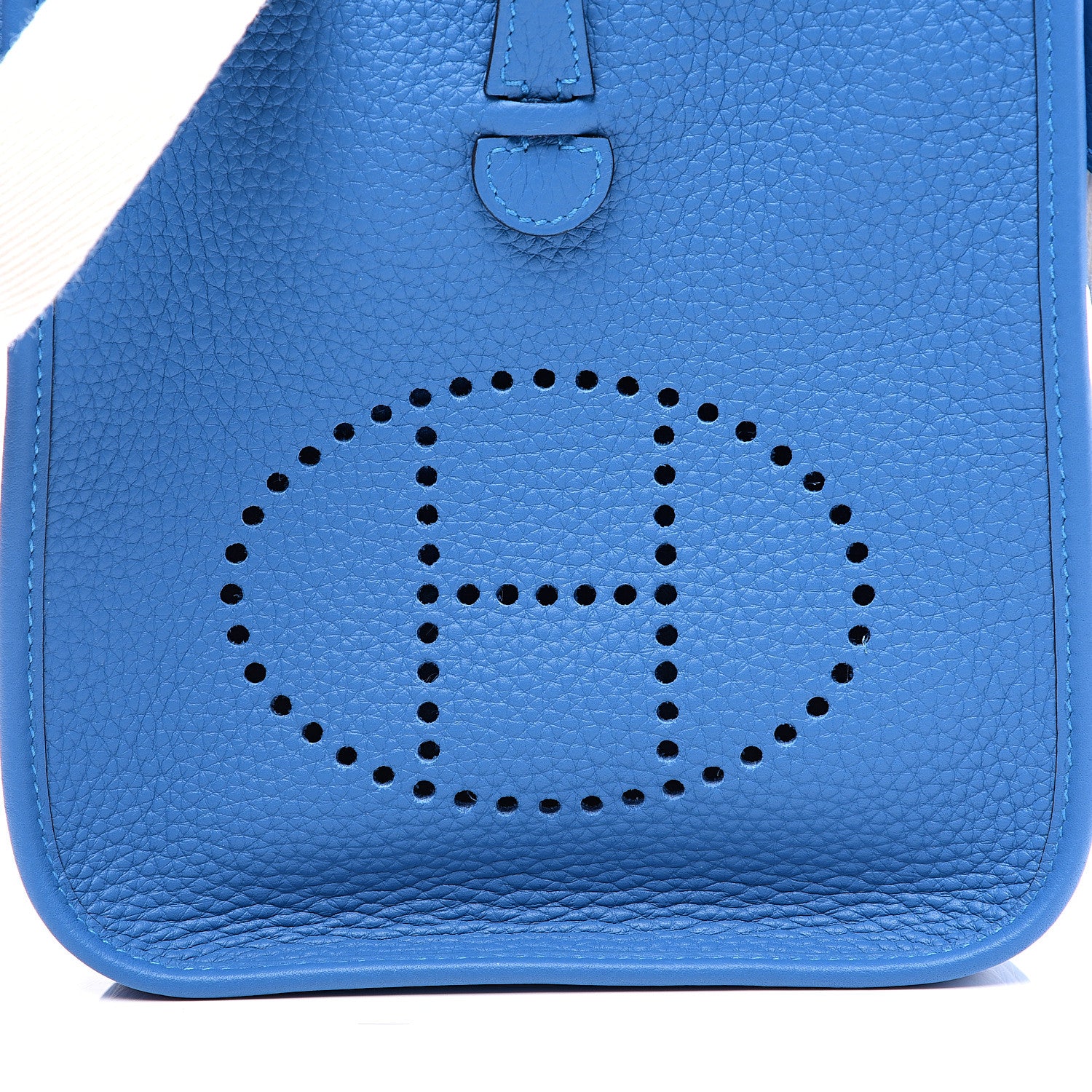 Hermes Taurillon Clemence Amazone Evelyne TPM Mykonos Blanc 9 of 10