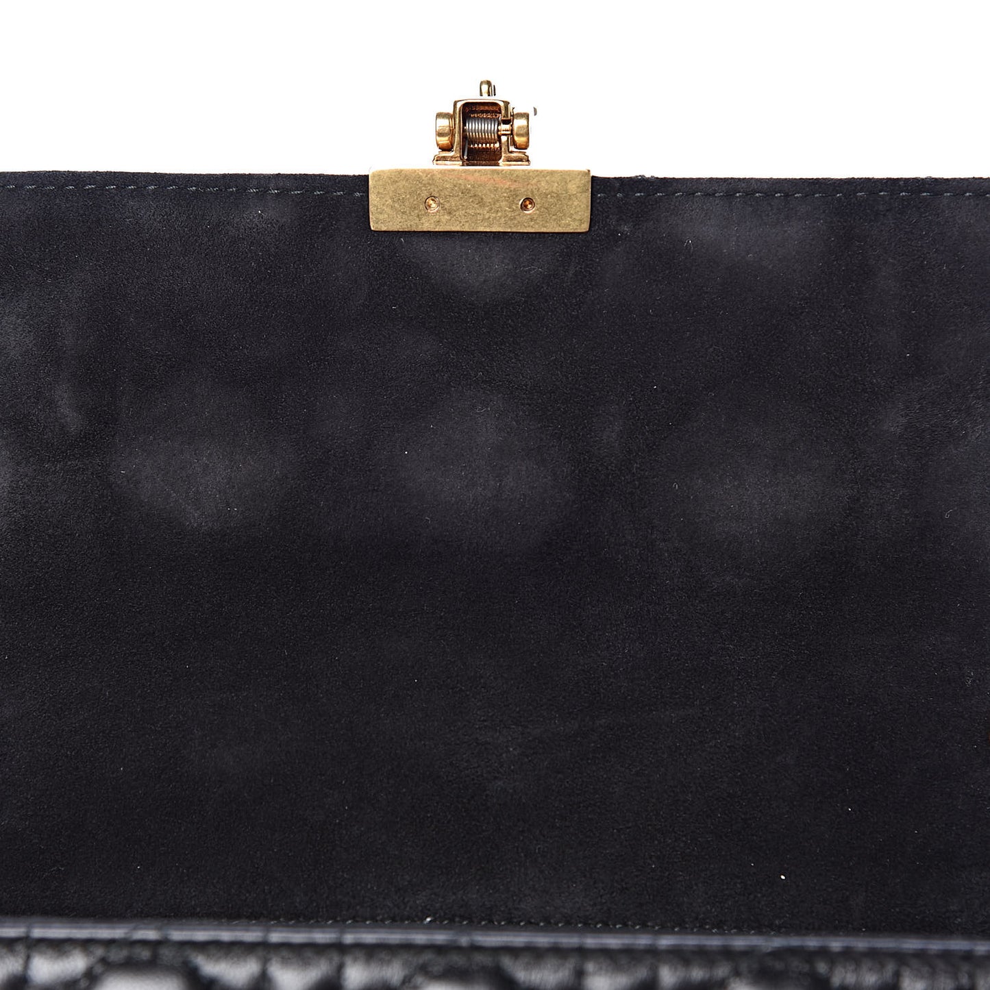 Lambskin Cannage Small Dioraddict Flap Bag Black