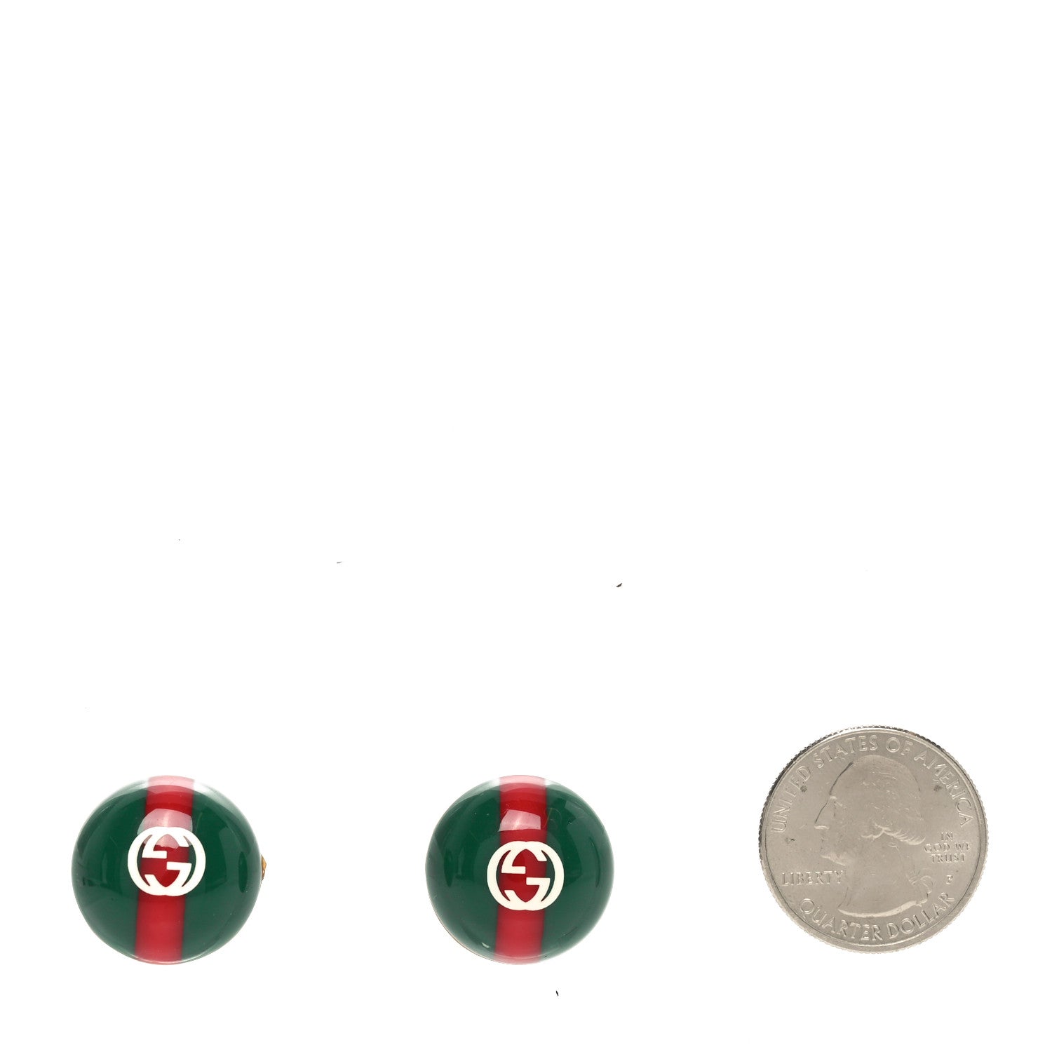 Gucci Resin Web Stud Earrings 2 of 4