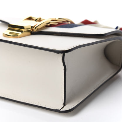 Gucci Calfskin Mini Sylvie Chain Shoulder Bag White 7 of 10