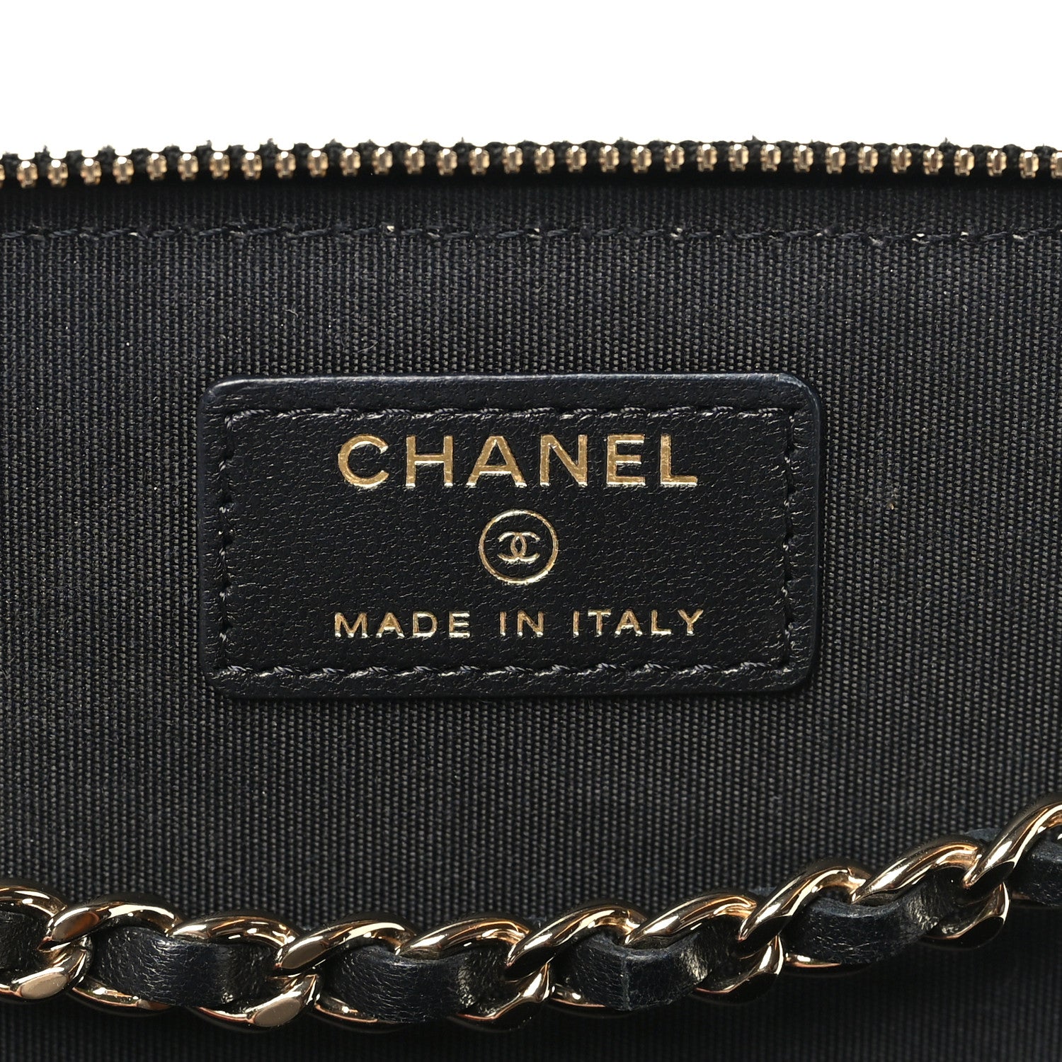 Chanel Raffia Jute Striped Small Vanity Case With Chain Black Beige 6 of 11
