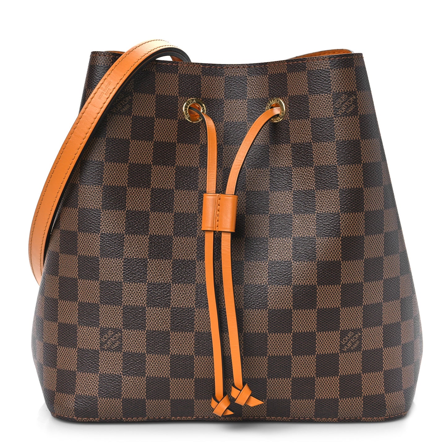 Damier Ebene Neonoe MM Safran