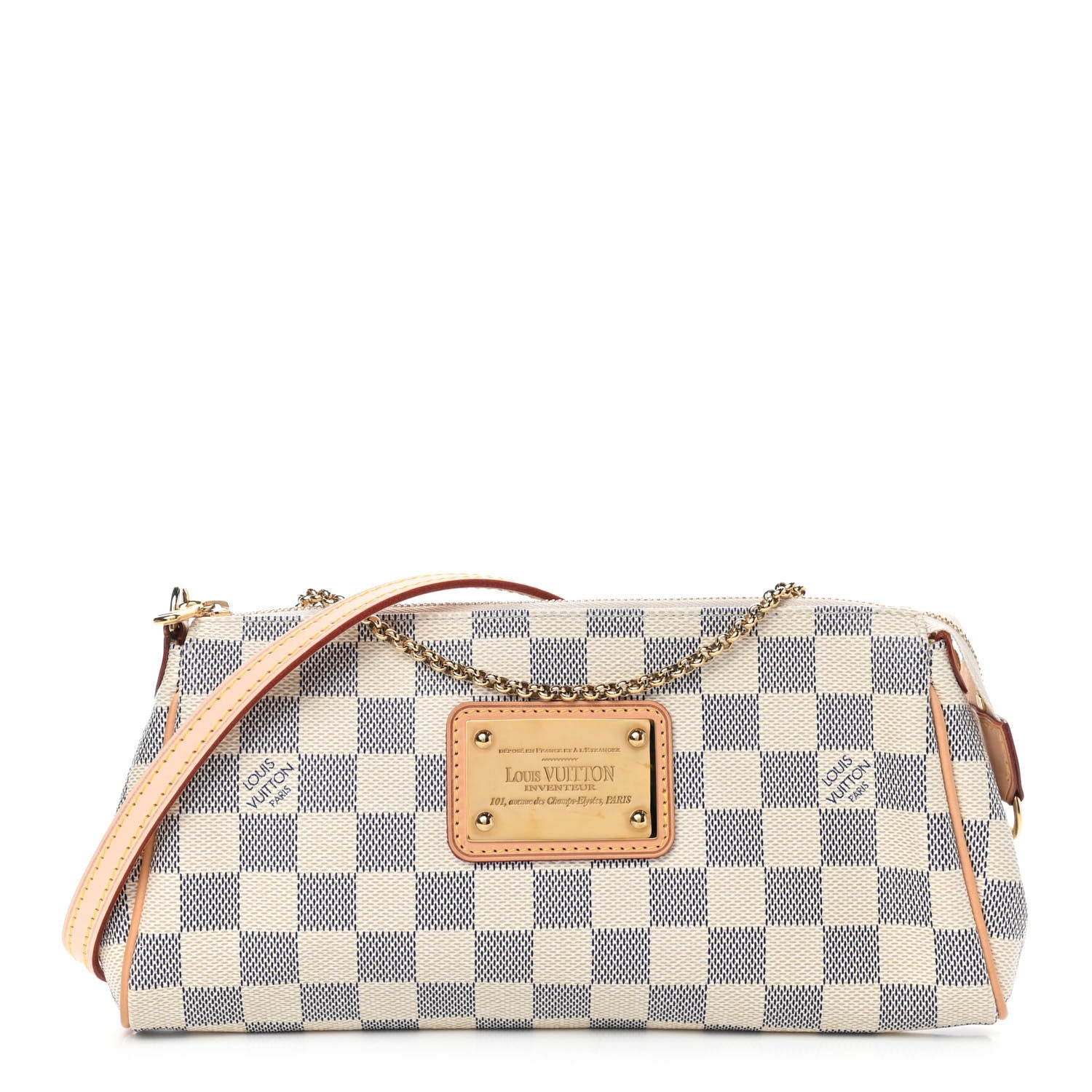 Louis Vuitton Damier Azur Eva Clutch 1 of 9