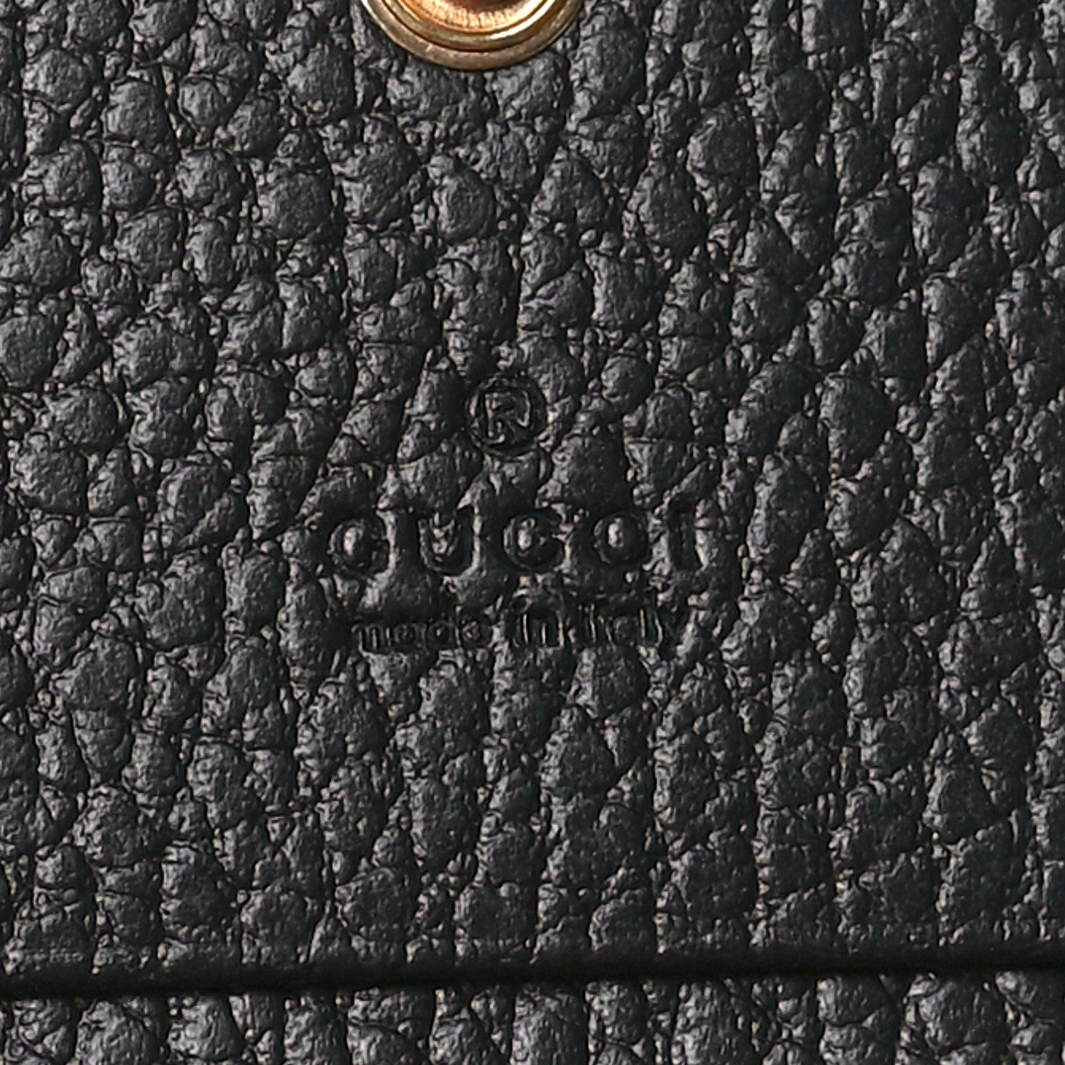 Gucci Dollar Calfskin GG Supreme Monogram GG Marmont Card Case Black Beige Ebony 6 of 8