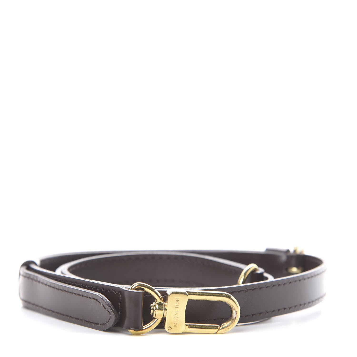 Louis Vuitton Calfskin 16mm Adjustable Shoulder Strap Brown 1 of 2