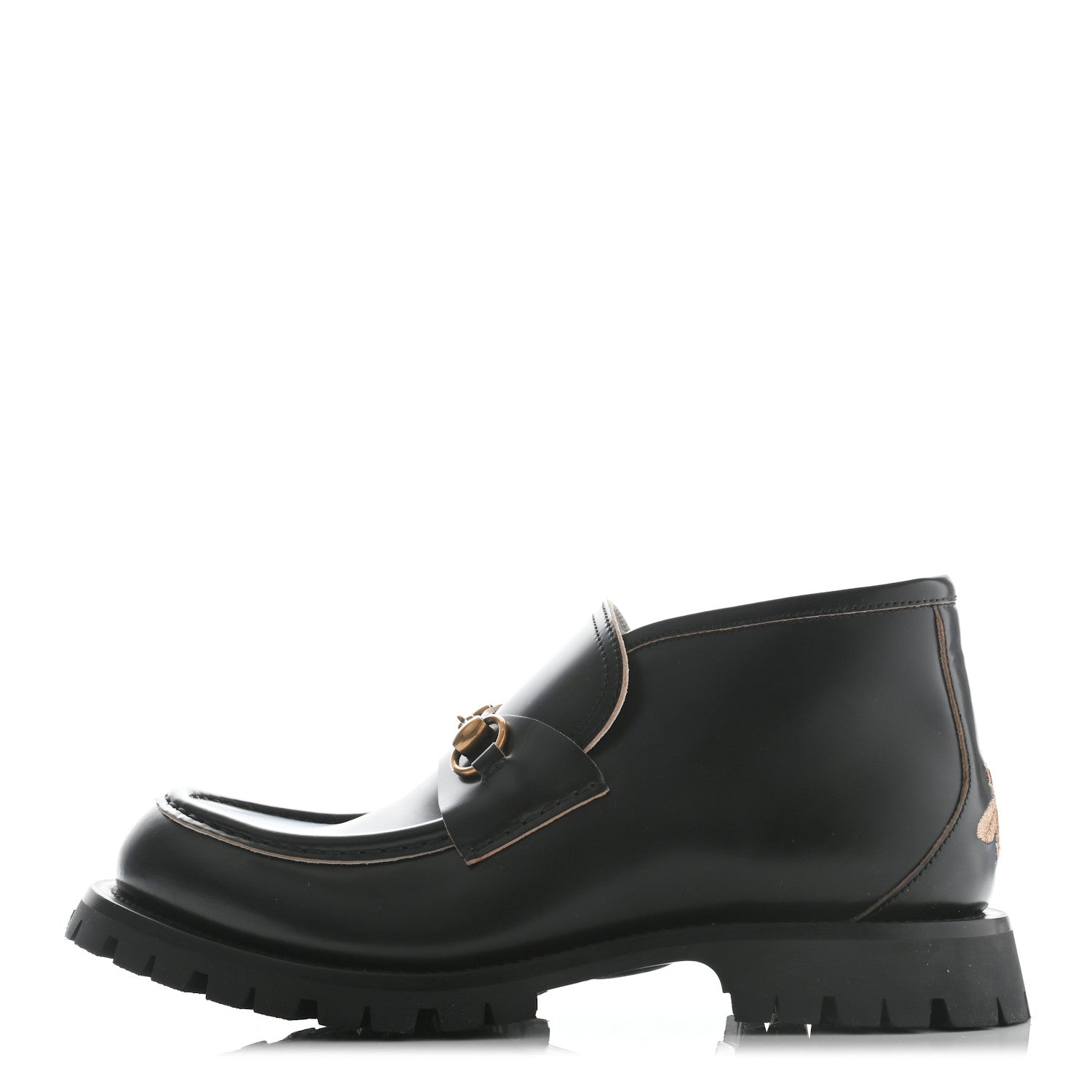 Gucci Cordovan Lux Mens Harald Horsebit Ankle Boots 9.5 Black 1 of 9
