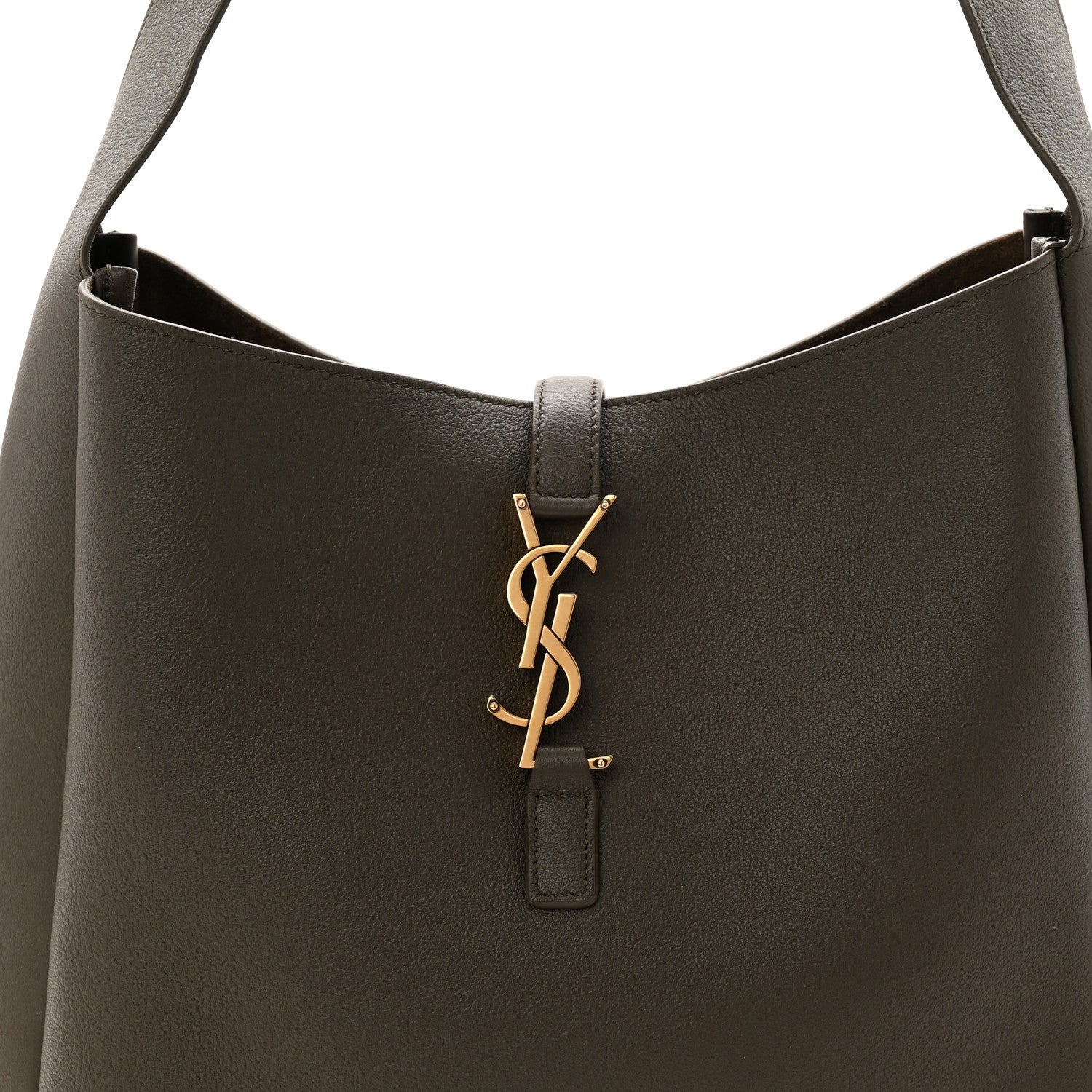 Saint Laurent Smooth Calfskin Large Le 5 A 7 Soft Hobo Light Musk 8 of 10