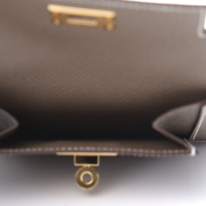 Hermes Epsom Kelly Pocket Compact Wallet Etoupe 5 of 7