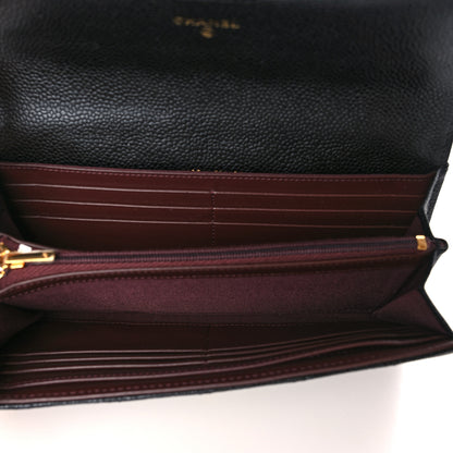 Chanel Caviar Quilted Large Gusset Flap Wallet Black 5 of 9
