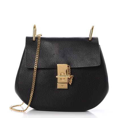 Chloe Grained Lambskin Drew Shoulder Bag Black 1 of 6