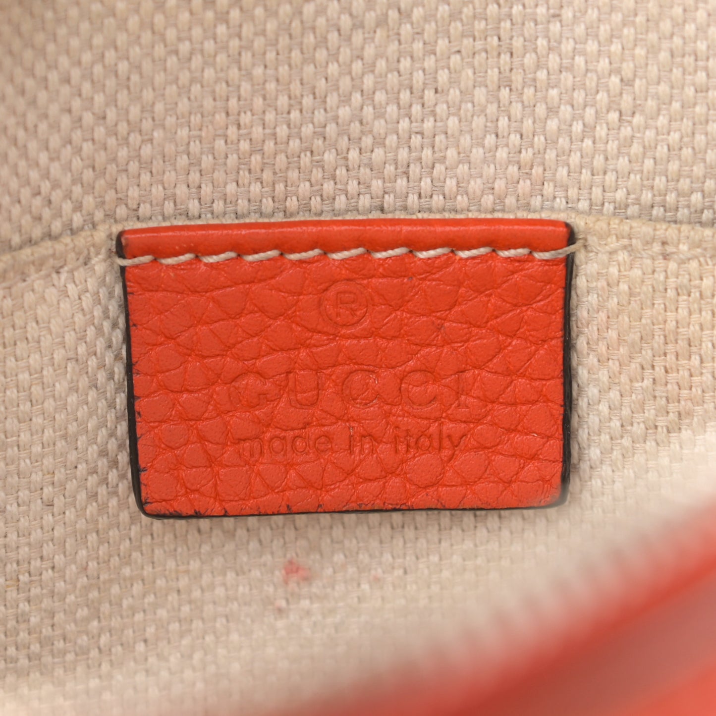Pebbled Calfskin Small Soho Disco Bag Sun Orange