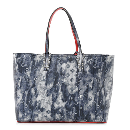 Christian Louboutin Metallic Calfskin Tie Dye Spikes East West Cabata Tote Multicolor 1 of 13