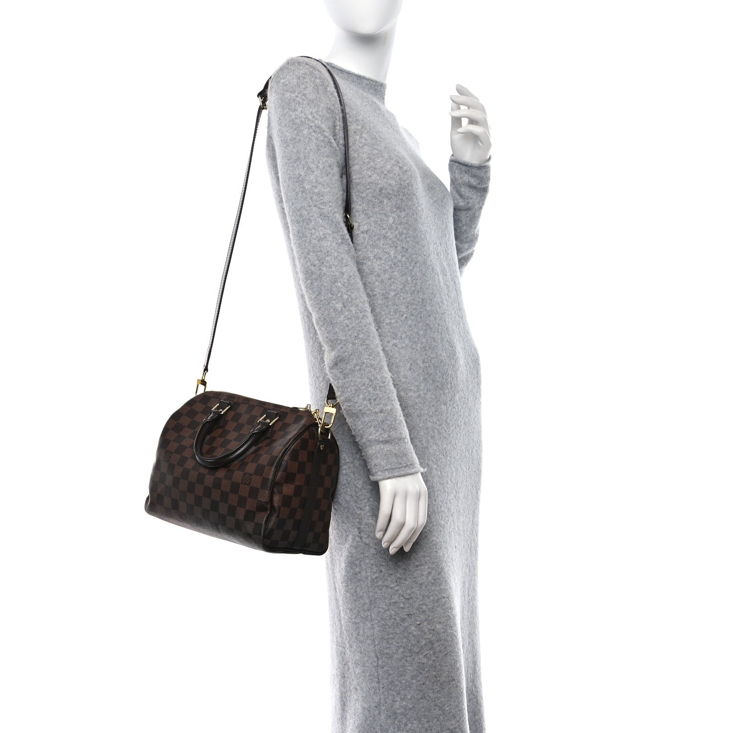 Louis Vuitton Damier Ebene Speedy Bandouliere 30 2 of 14