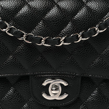 Chanel Caviar Quilted Medium Double Flap Black 8 of 10