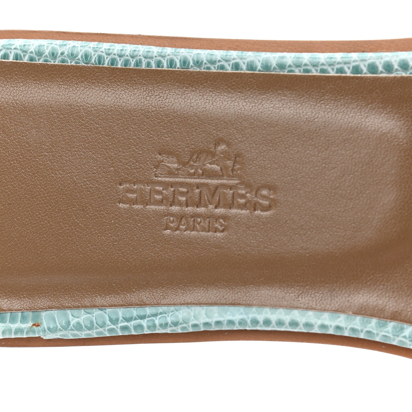 Lizard Omaha Sandals 38 Turquoise