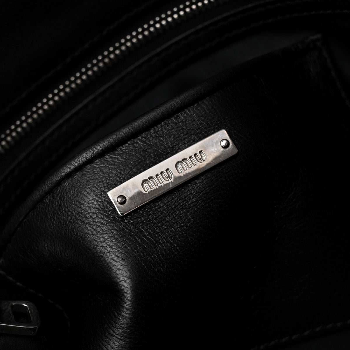 Miu Miu Nappa Matelasse Crystal Flap Clutch Black 11 of 23