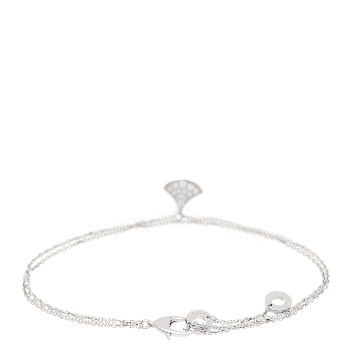 Bulgari 18K White Gold Diamond Divas' Dream Bracelet ML 2 of 7