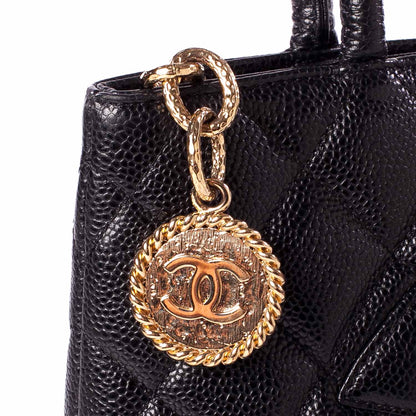 Chanel Caviar Medallion Tote Black 6 of 9