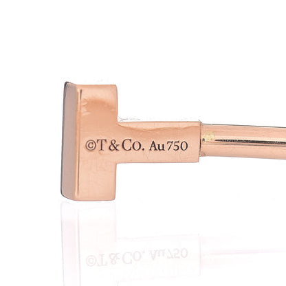 Tiffany 18K Rose Gold Narrow T Wire Bracelet 4 of 4