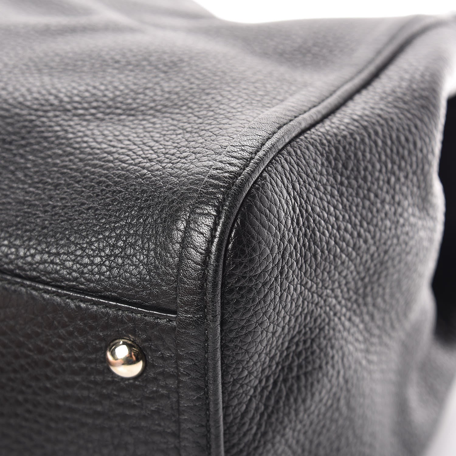 Gucci Pebbled Calfskin Medium Soho Shoulder Bag Black 11 of 12