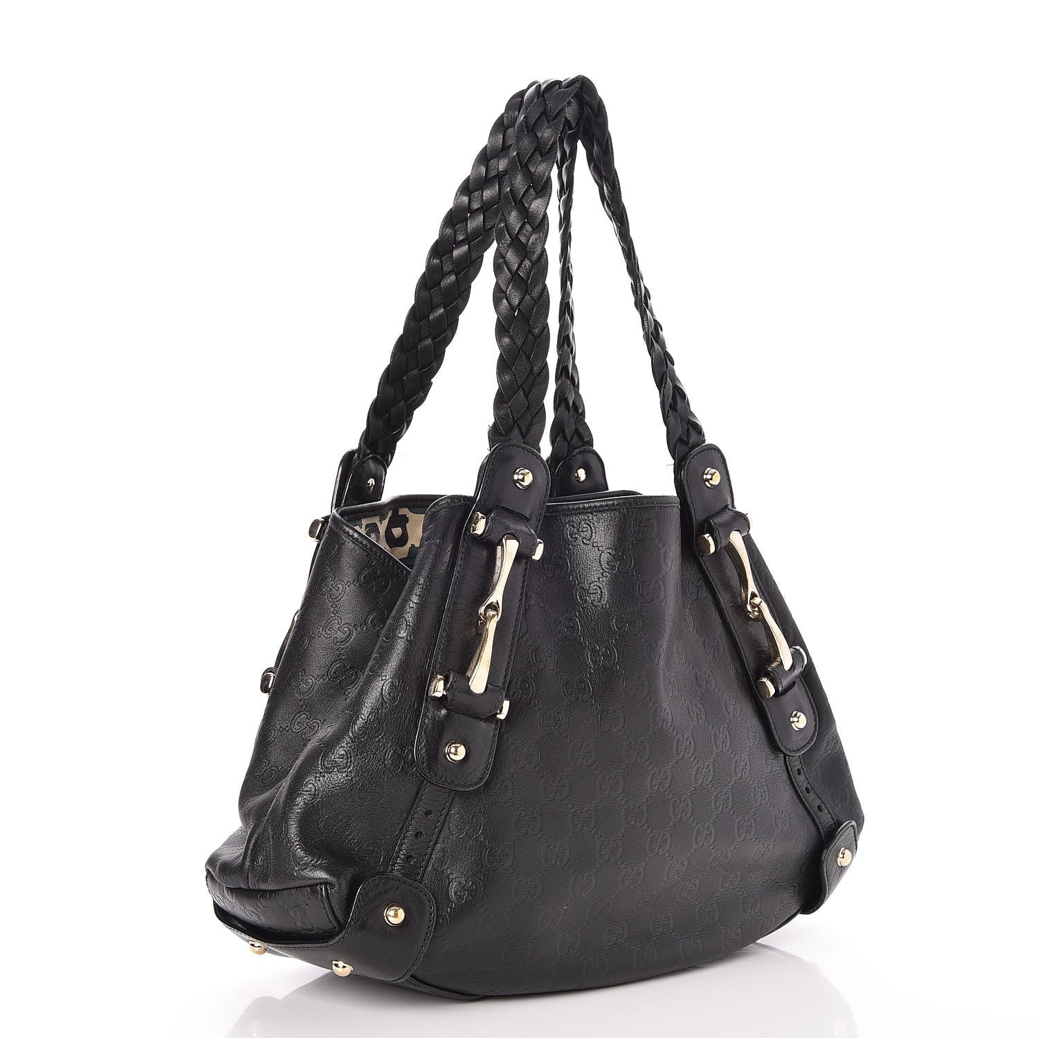 Gucci Guccissima Small Pelham Shoulder Bag Black 3 of 11