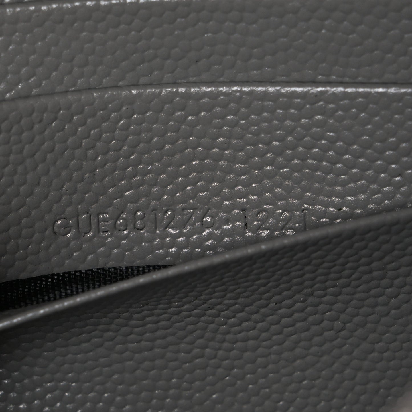 Grain De Poudre Mixed Matelasse Triquilt Large Monogram Wallet Stone