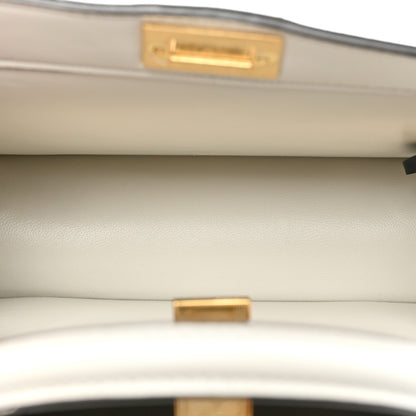 Fendi Shiny Nappa Petite Peekaboo I SEE U Satchel White 5 of 13