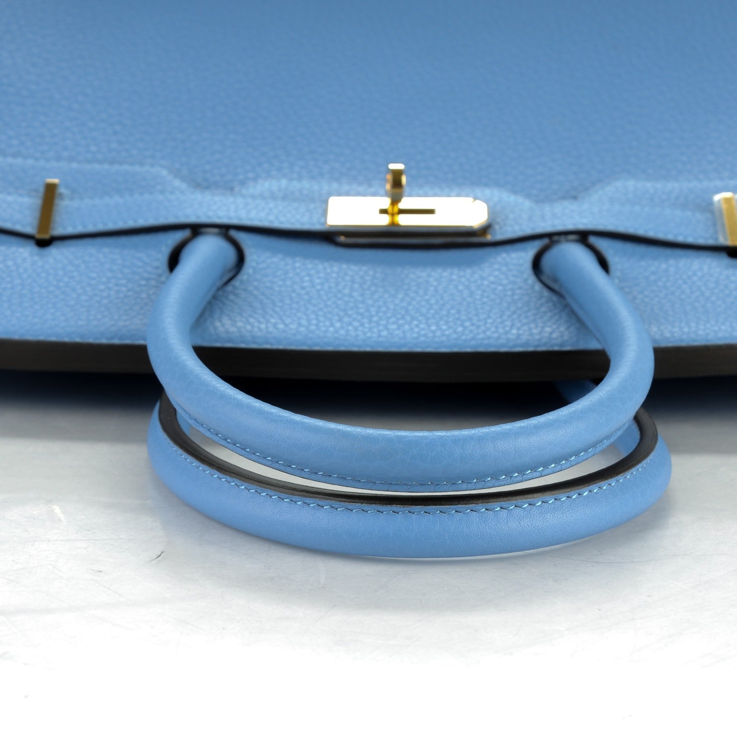 Hermes Taurillon Clemence Birkin 35 Bleu Paradis 19 of 27