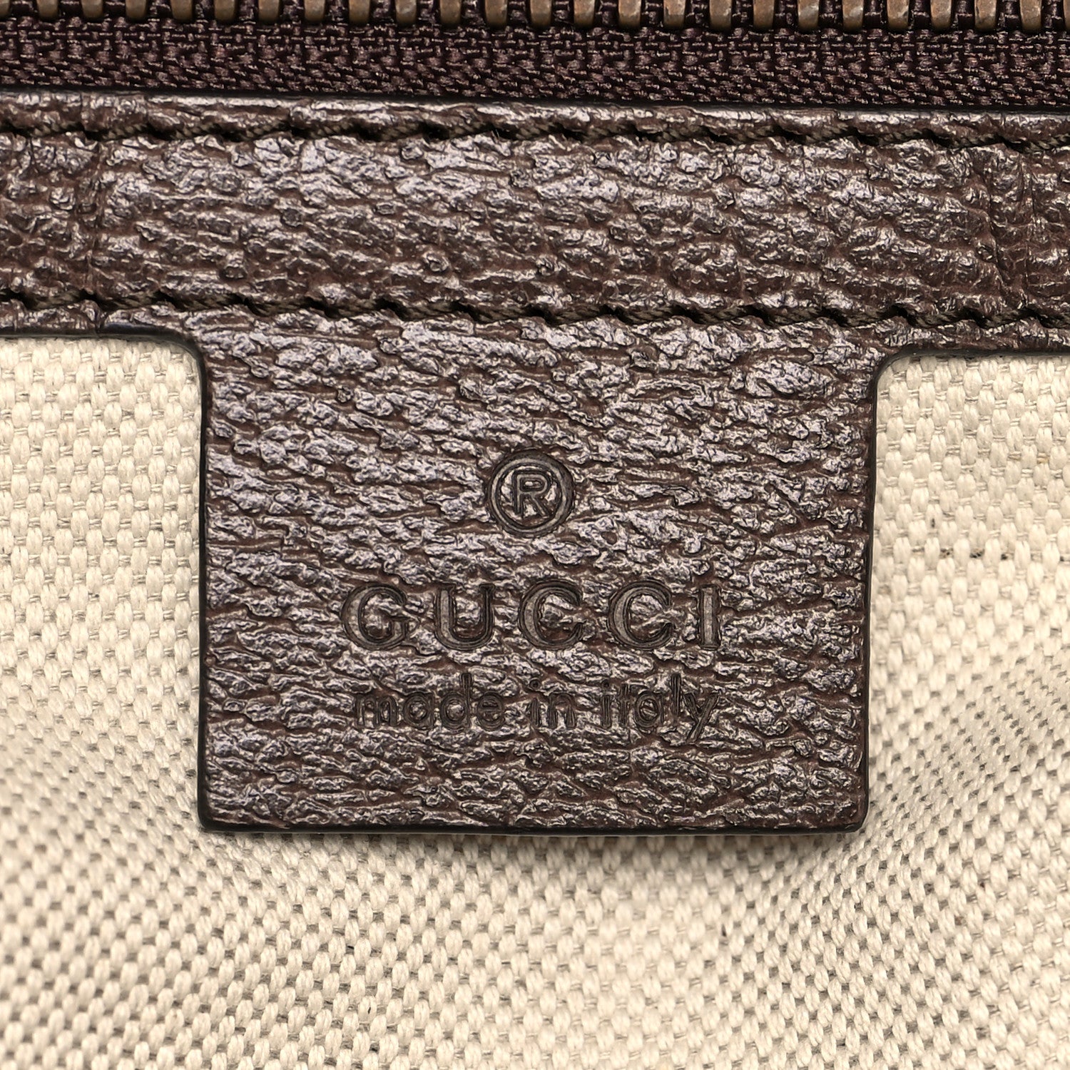 Gucci GG Supreme Monogram Calfskin Web Small Ophidia Day Backpack Beige Ebony New Acero 7 of 11