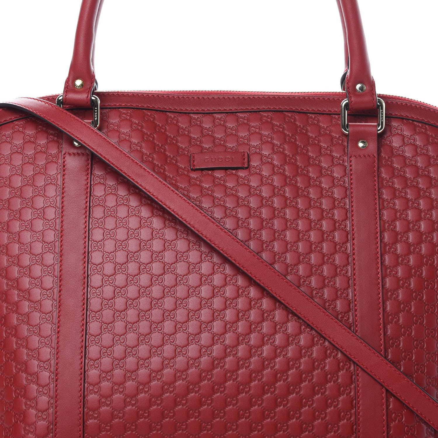Gucci Soft Microguccissima Large Dome Satchel Red 8 of 14