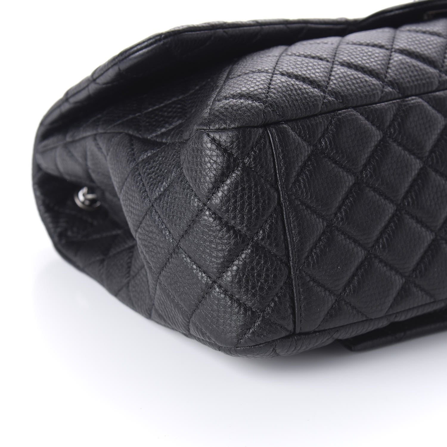 Chanel Calfskin Quilted Small XXL Travel Flap Bag Black 6 of 10
