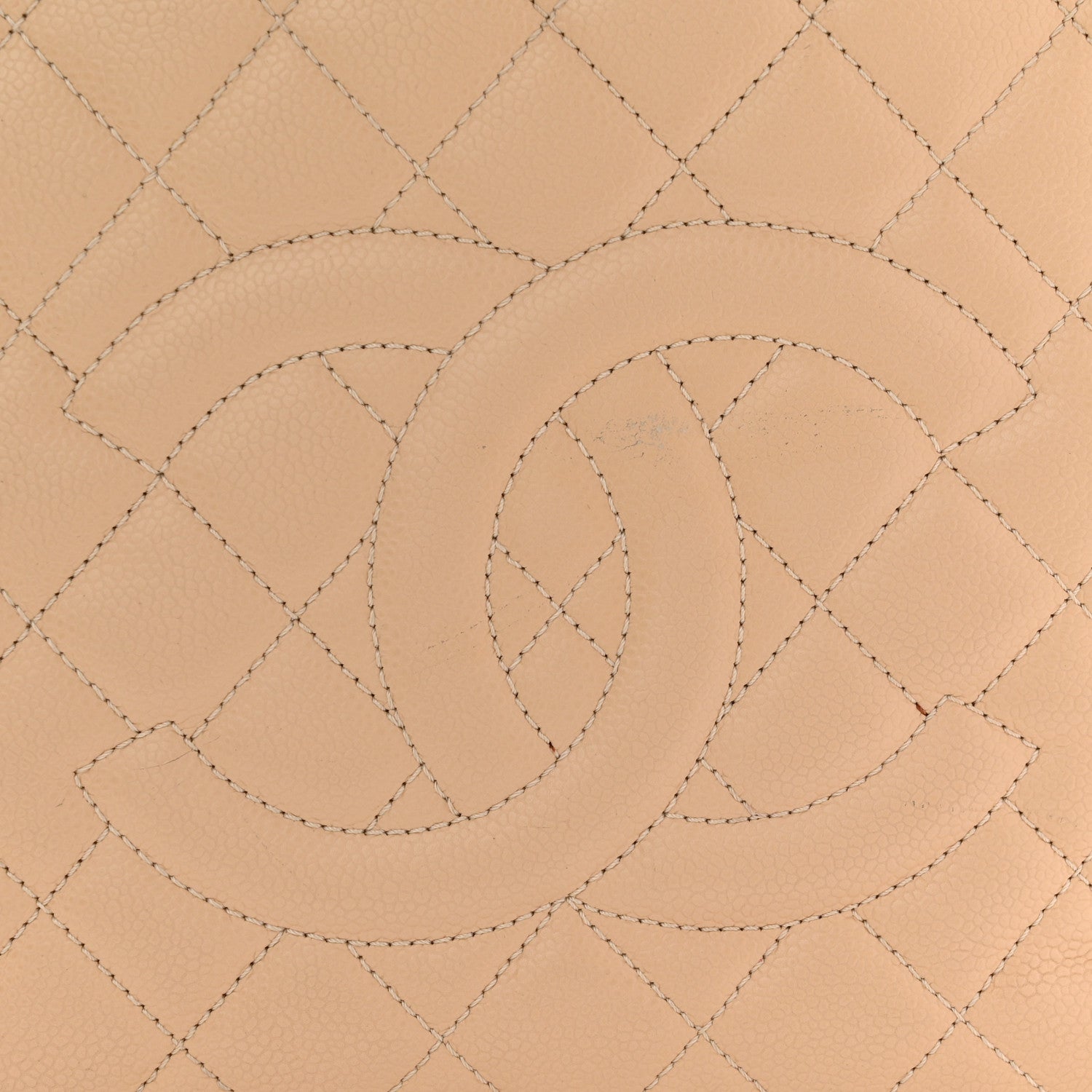 Chanel Caviar Quilted Grand Shopping Tote GST Beige Clair 16 of 19
