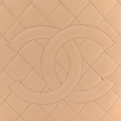Chanel Caviar Quilted Grand Shopping Tote GST Beige Clair 16 of 19