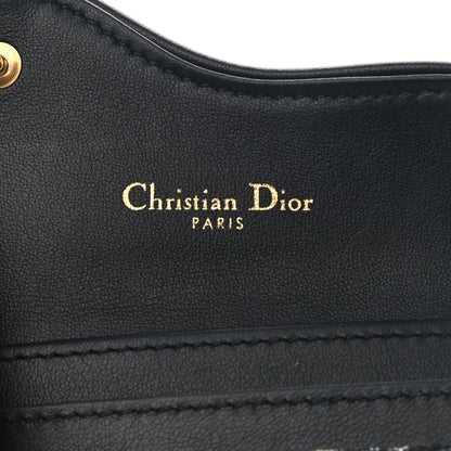 Christian Dior Oblique Saddle Card Holder Blue 6 of 9