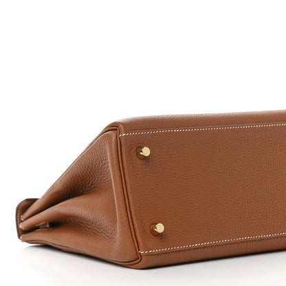 Hermes Togo Kelly Retourne 28 Gold 9 of 12